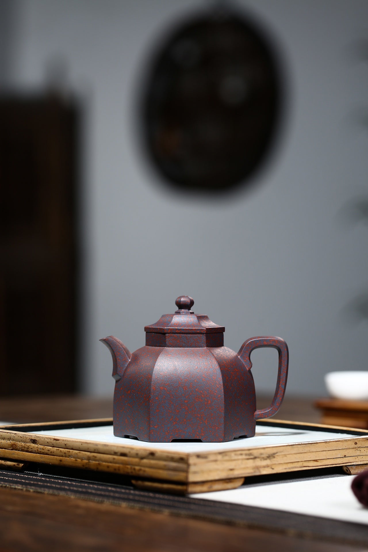 Yixing Zisha Teapot Liufang Pagoda, 100% Fully Handmade by National Certified Arts & Crafts Master