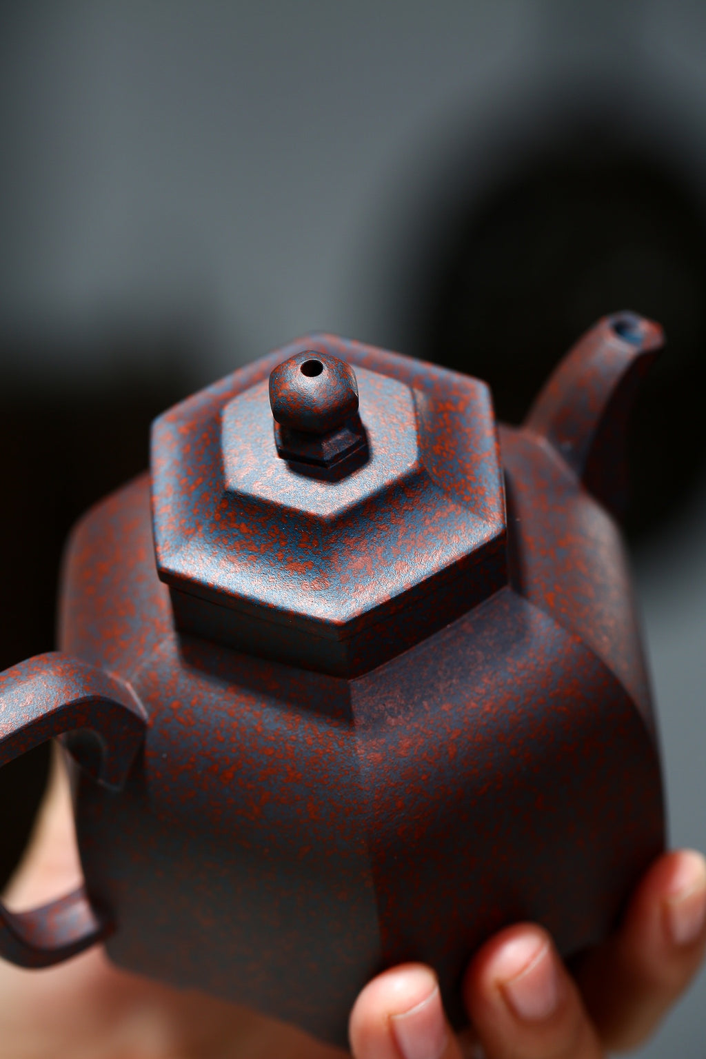 Yixing Zisha Teapot Liufang Pagoda, 100% Fully Handmade by National Certified Arts & Crafts Master