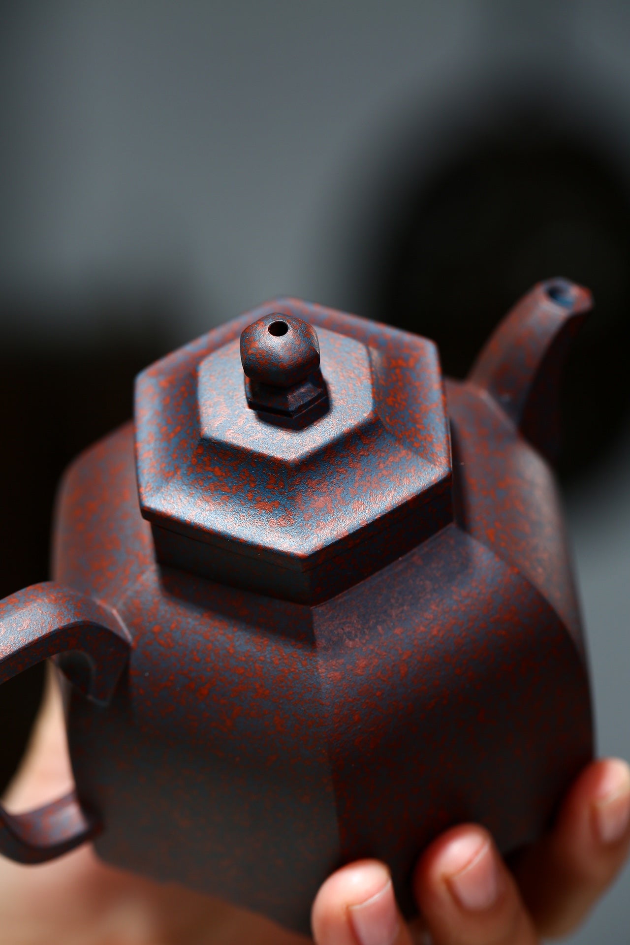 Yixing Zisha Teapot Liufang Pagoda, 100% Fully Handmade by National Certified Arts & Crafts Master