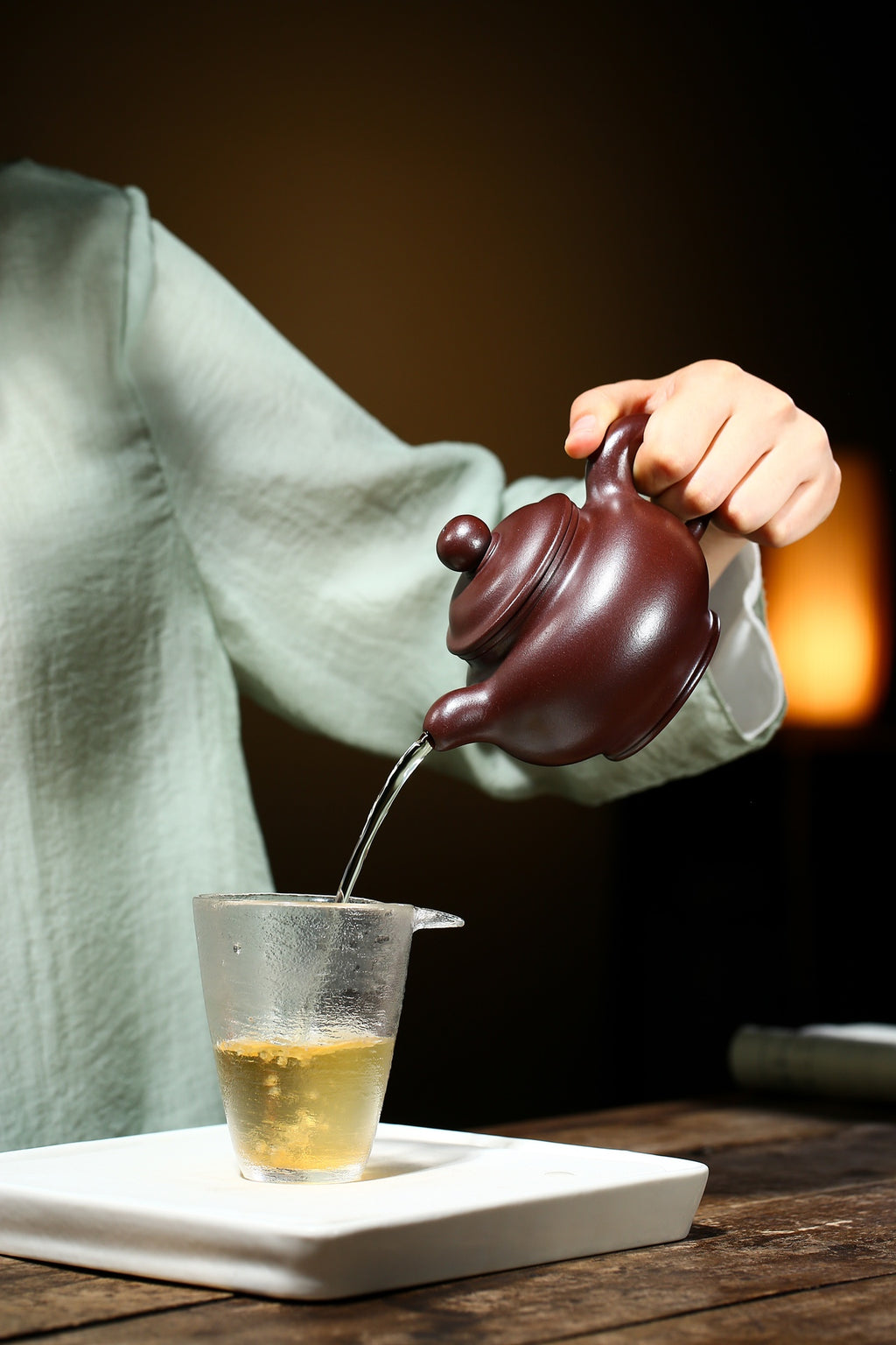 Yixing Zisha Teapot Da Hong Lotus, Rare Shi Hong Ore Zisha Clay