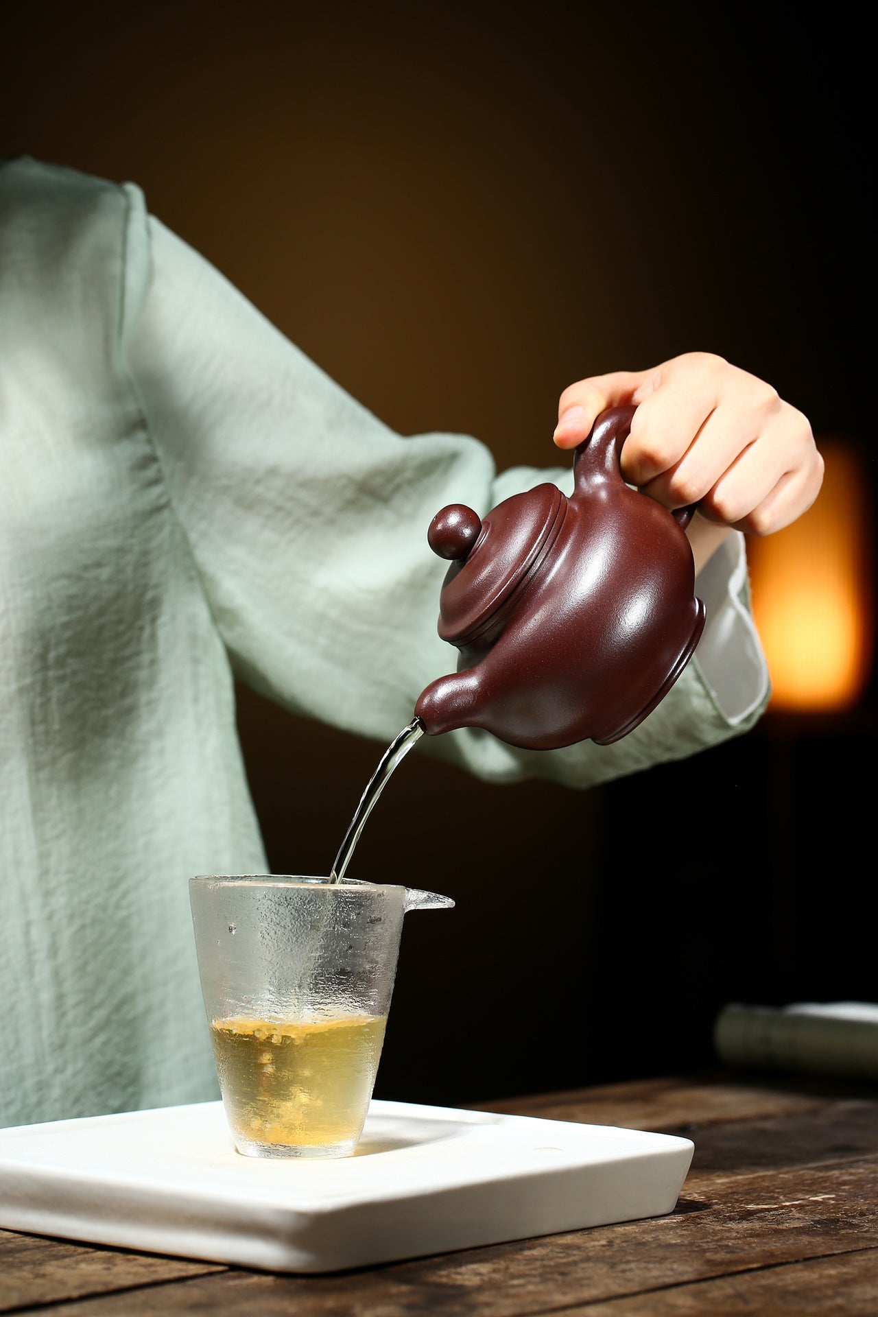 Yixing Zisha Teapot Da Hong Lotus, Rare Shi Hong Ore Zisha Clay