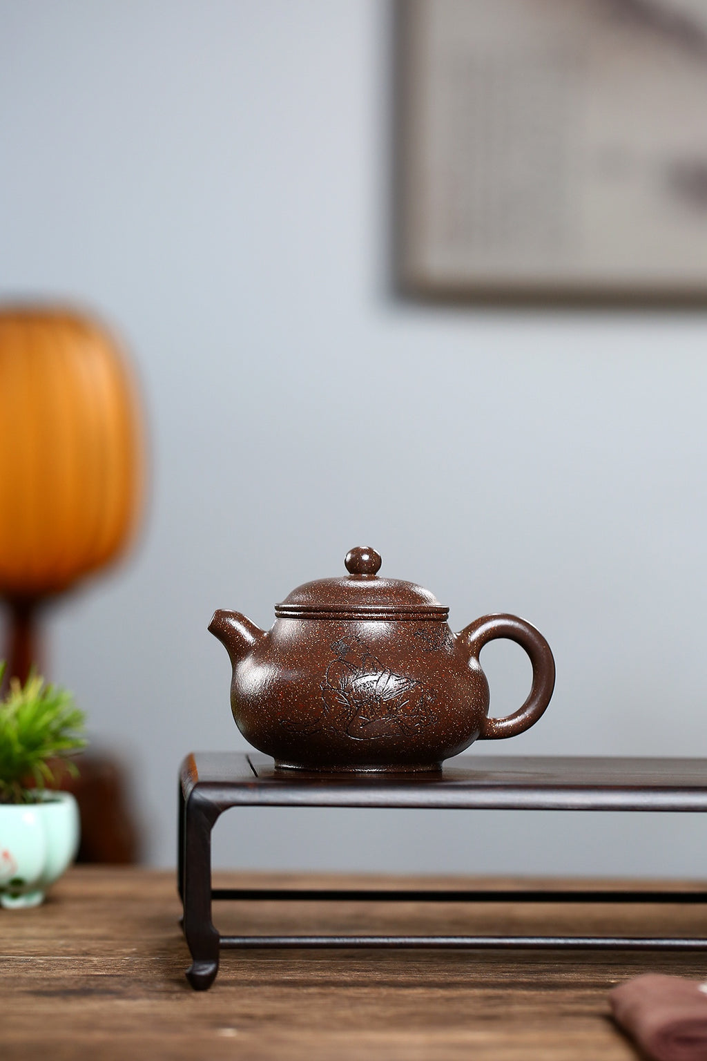 Pan Hu Yixing Zisha Teapot | Ziyujinsha Clay | Fan Linqiang | 240cc