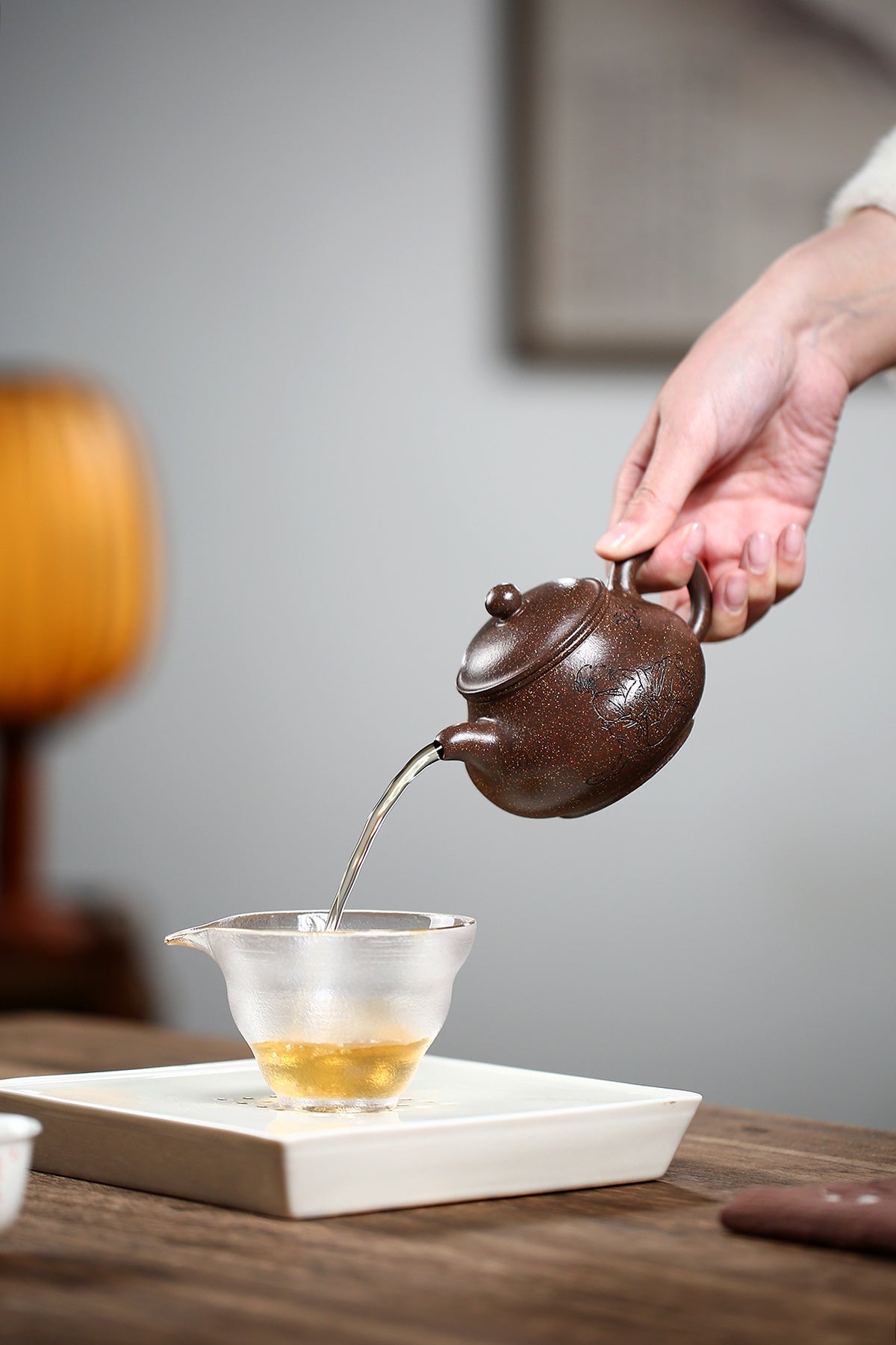 Pan Hu Yixing Zisha Teapot | Ziyujinsha Clay | Fan Linqiang | 240cc
