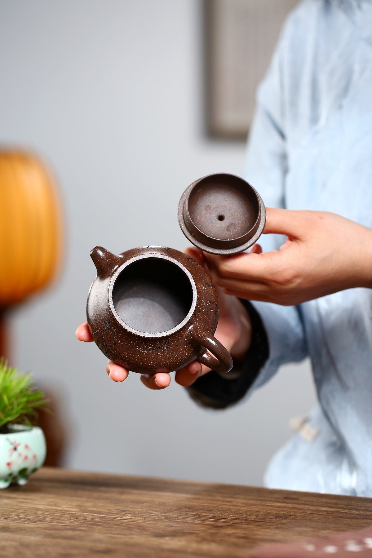 Pan Hu Yixing Zisha Teapot | Ziyujinsha Clay | Fan Linqiang | 240cc