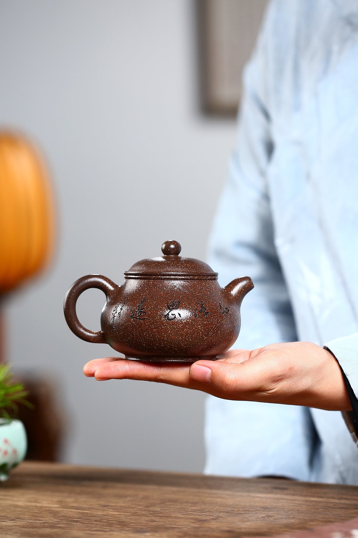 Pan Hu Yixing Zisha Teapot | Ziyujinsha Clay | Fan Linqiang | 240cc