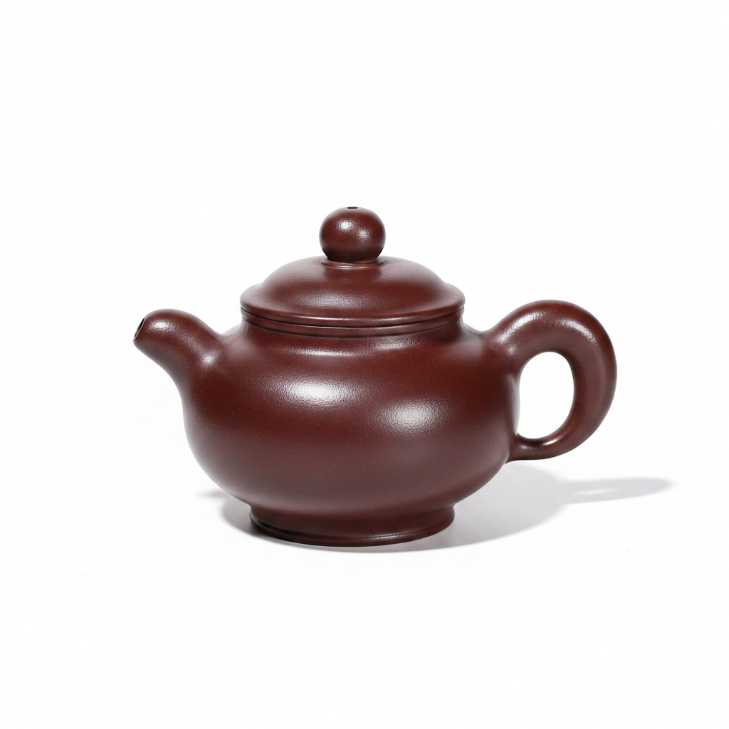 Dao Hong Lian Zi Yixing Zisha Teapot | Rare Shi Hong Ore Clay | Artisan Jiang Aiying | 330cc - White Background
