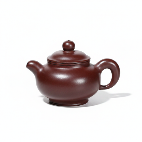 Dao Hong Lian Zi Yixing Zisha Teapot | Rare Shi Hong Ore Clay | National Senior Master Jiang Aiying | 330cc - White Background